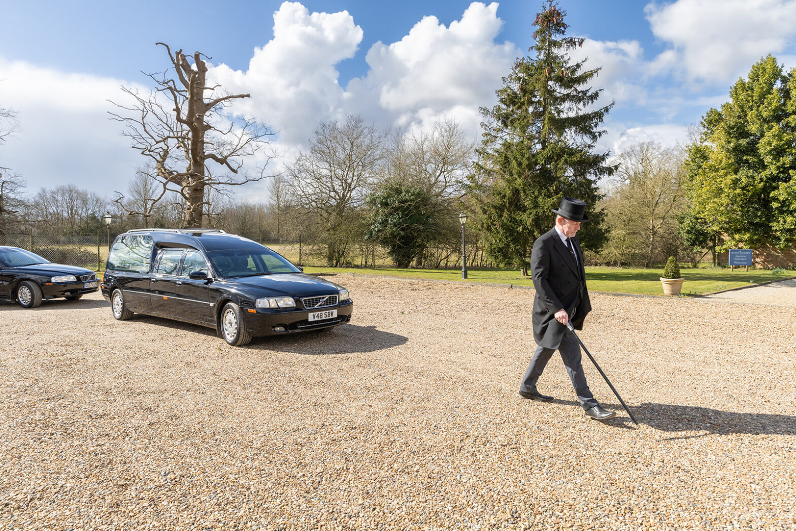 Funeral Director Paging Hearse